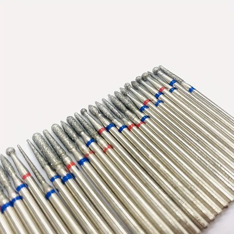 Jeweltech 30pcs Diamond Burr Cutter Set – 2.35mm Shank Rotary Bits