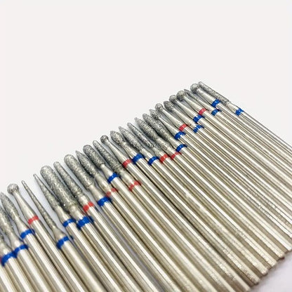 Jeweltech 30pcs Diamond Burr Cutter Set – 2.35mm Shank Rotary Bits