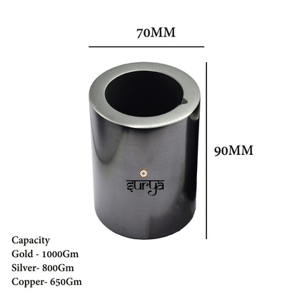 Surya 1Kg Capacity Graphite Crucible 2Pcs