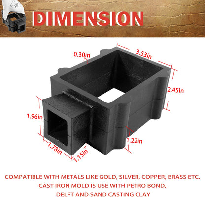 Cast Iron Mold Flask Frame