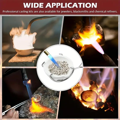 Wide application of ceramic melting bowls for jewelry and alloys