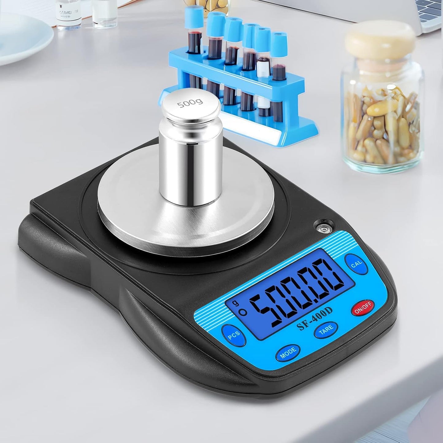 JewelTech 1Kg Stainless Steel Calibration Weight | Class F1 OIML R111 | Mirror Polished | Non-Magnetic | 1000Gm Standard Weight for Lab, Industrial & Commercial Weighing Scales