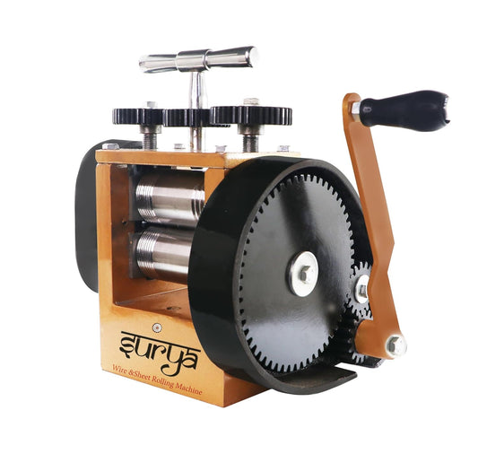 Surya 4 inch gold and silver sheet wire rolling mill machine

