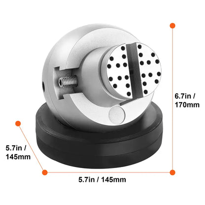 5" Universal Ball Vise – Rust-Resistant Steel Body
