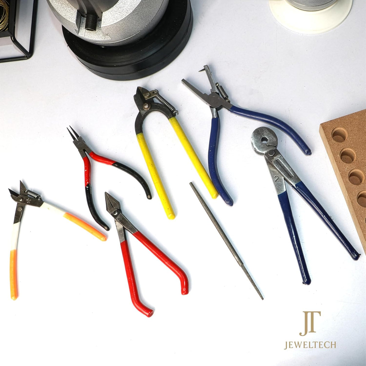 Jeweltech 7 Pcs Jewellery Making Tool Kit | Professional Pliers & Cutters Set for Jewellery Repair, Wire Work, Craft & Hobby Use