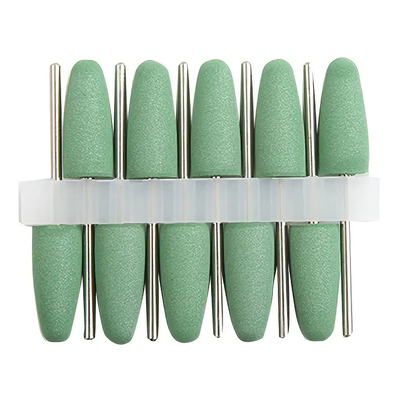 12 PcsJade Polishing Silicone Grinding Head Sand Wheel