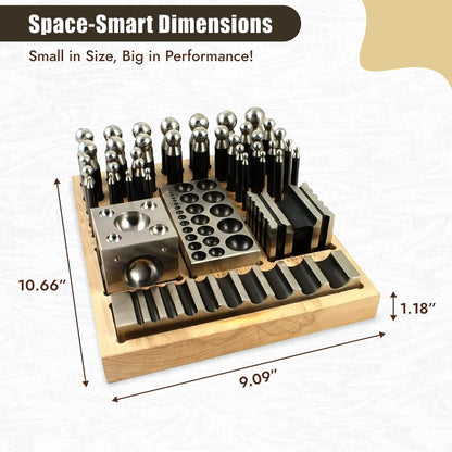 Surya 41-Piece Doming Block and Punch Set