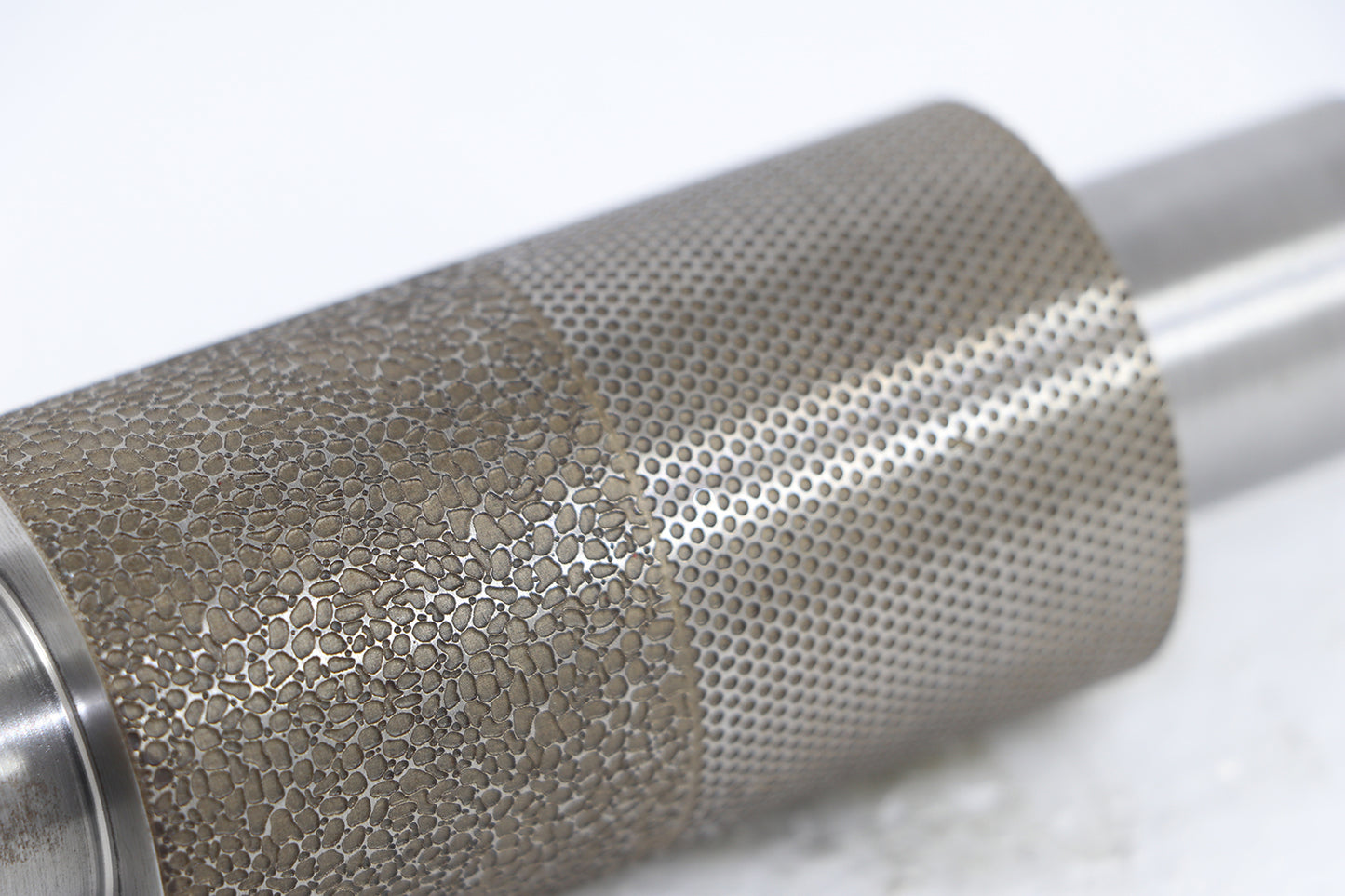 3 inch rolling machine roller with dual-side texture design


