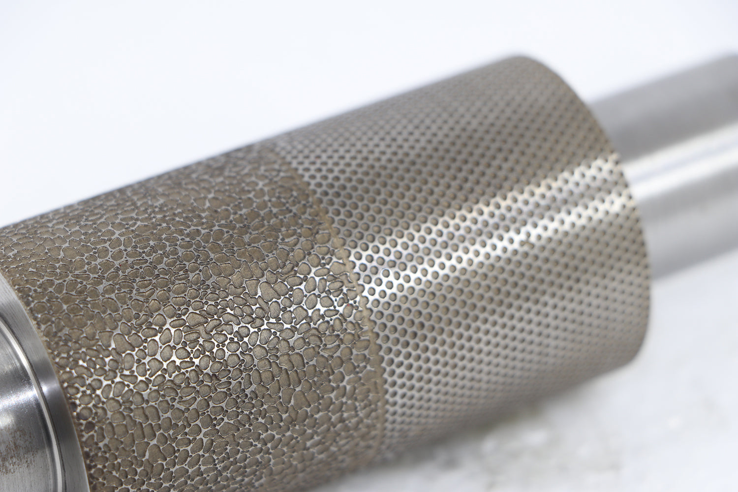 3 inch rolling machine roller with dual-side texture design

