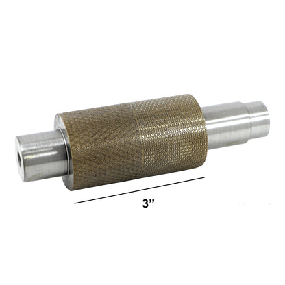 Silver sheet pattern roller with computer design

