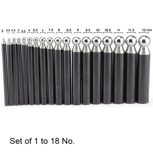 Doming Punch Set for Jewelry Making - 18-Piece