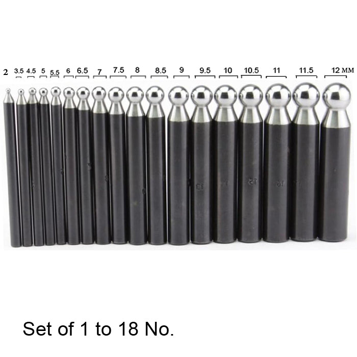 Jeweltech 18-Piece Doming Punch & Plate Set
