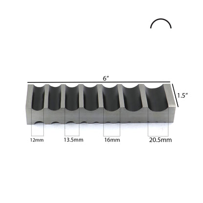 Surya Double Side Round Wire Forming Die – 19 Groove, 4mm to 19.5mm – Jewelry Making Tool 