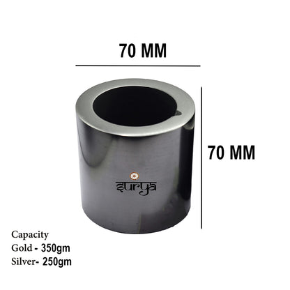Graphite crucible for small-batch gold and silver metal casting applications