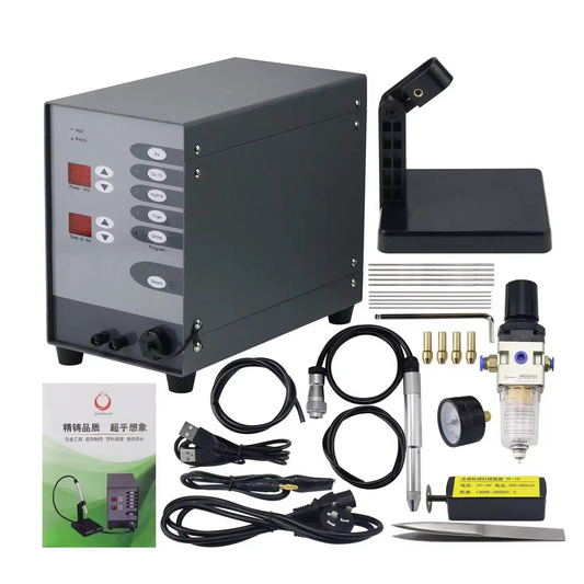 JEWELTECH Automatic Argon Arc Spot Welding Machine with accessories