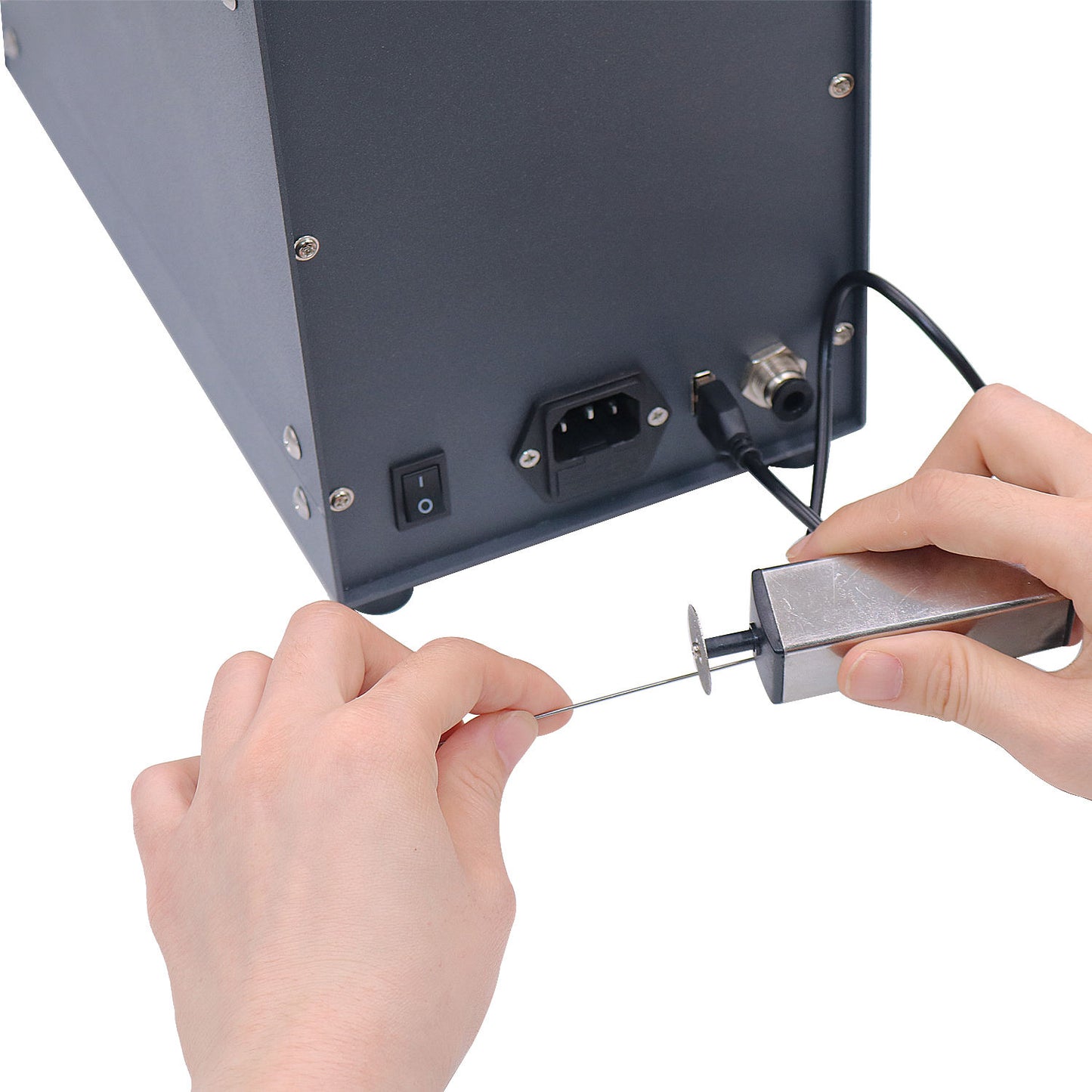 Argon connection setup for spot welding machine