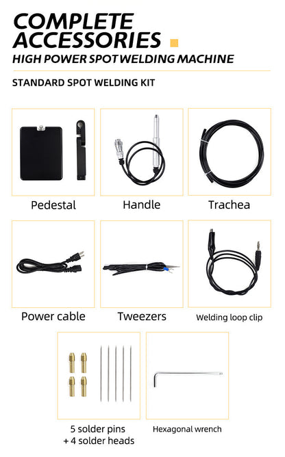 Complete accessory kit for JEWELTECH Argon Arc Welding Machine