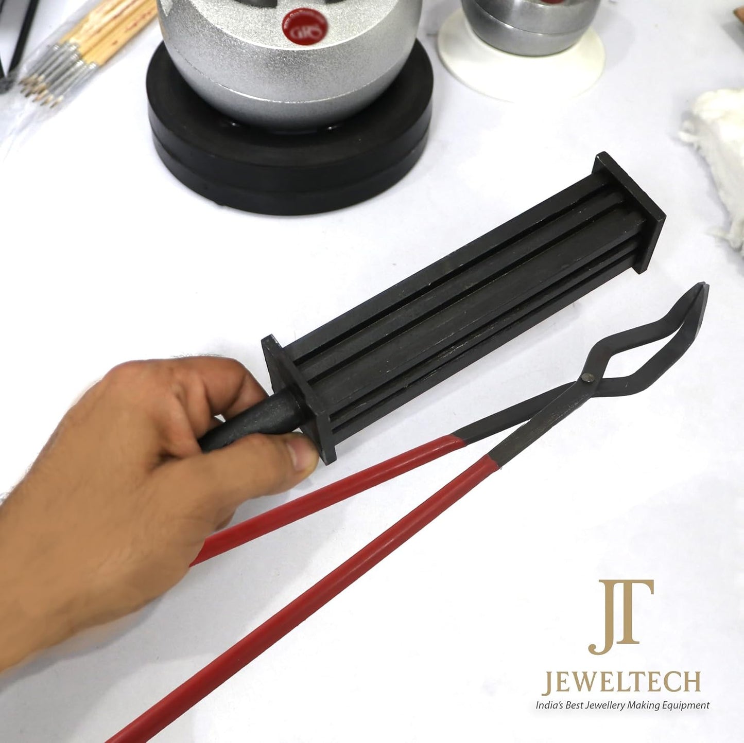 Jeweltech 6" Wire Strip Ring Ingot Mold/Dhali Reja/Dhalni – 6 Size Casting Mold for Melting & Refining Gold, Silver, Copper, Brass & Aluminium – Jewellery Making Tool