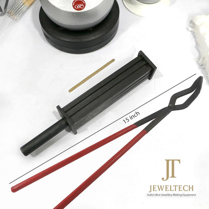 Jeweltech 6" Wire Strip Ring Ingot Mold/Dhali Reja/Dhalni – 6 Size Casting Mold for Melting & Refining Gold, Silver, Copper, Brass & Aluminium – Jewellery Making Tool