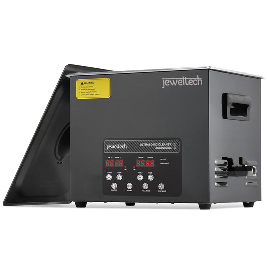 JEWELTECH Ultrasonic Cleaner Machine 10L – Professional Digital Ultrasonic Cleaning Machine with Heater & Timer for Jewelry, Gold, Silver, Watches, Dental, Lab & Industrial Cleaning