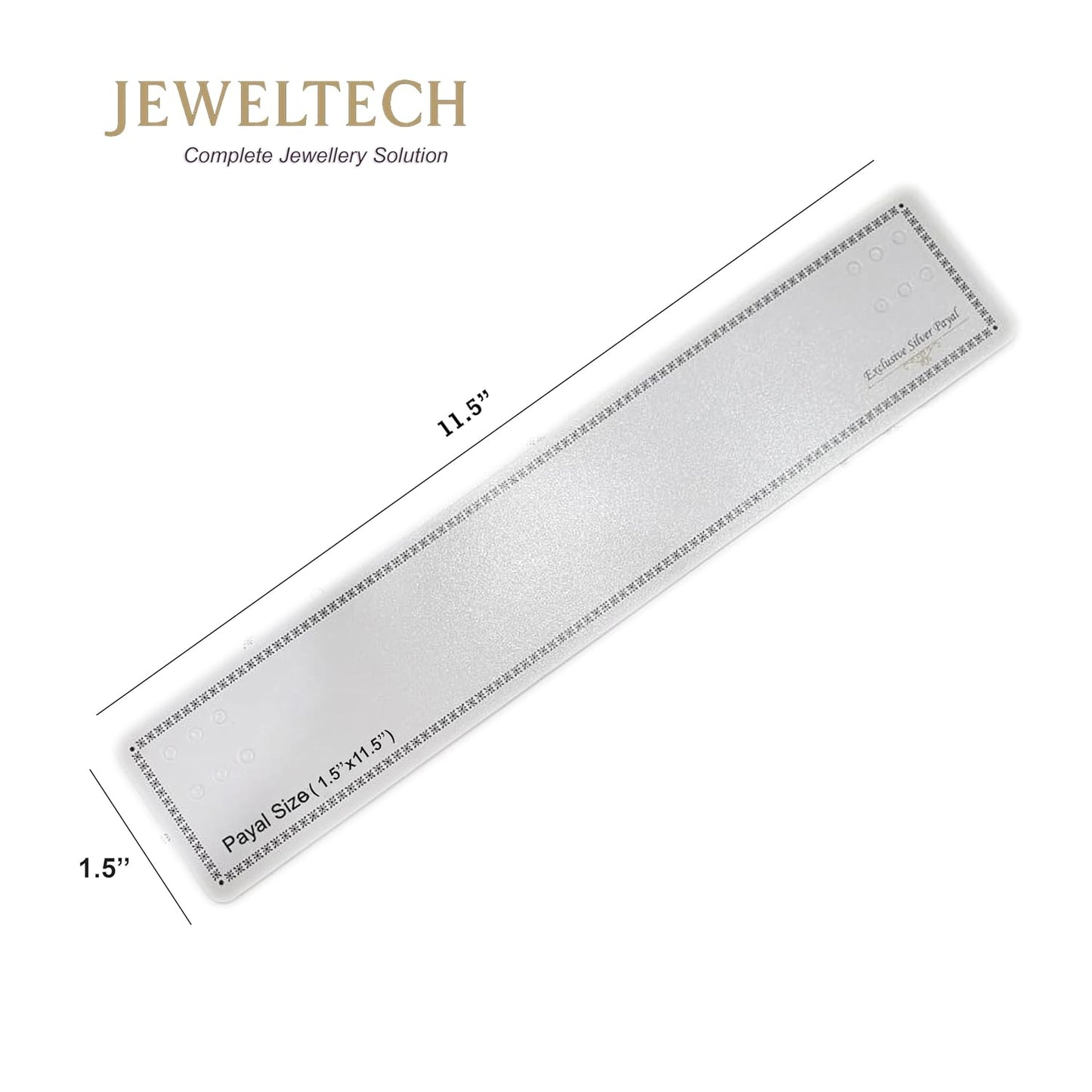 Jeweltech Transparent Jewelry Packaging Pouches 1.5x11.5 Inch – Reusable Self adhesive lock Bags for Payal, Anklets, Chains & Jewelry Storage (Pack of 100)