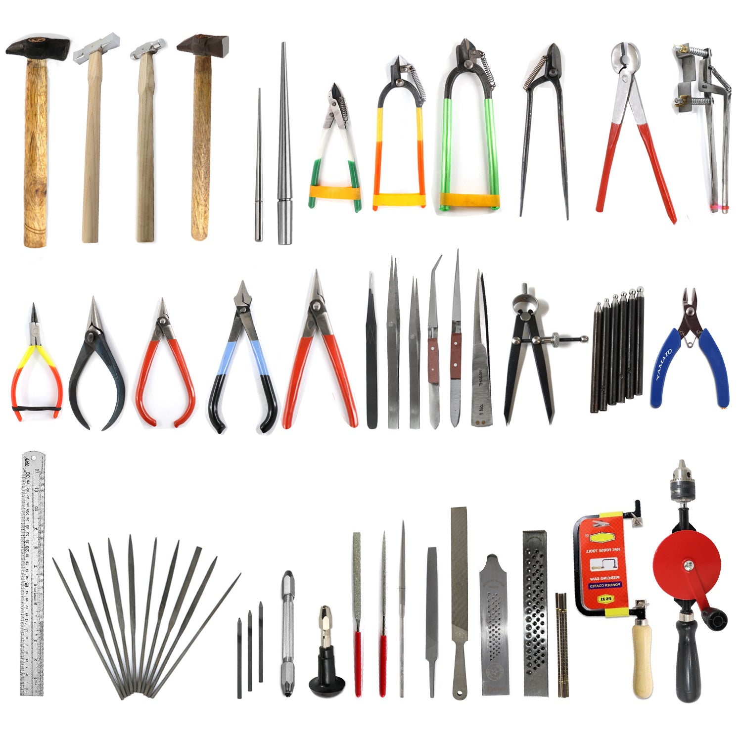 JewelTech Complete Jewelry Making Tools Kit with 50 Essential Tools for Goldsmiths and Artisans