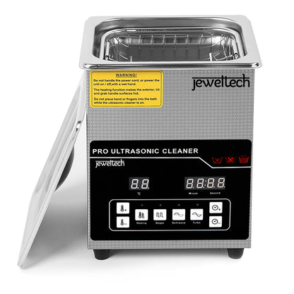 Jeweltech ultrasonic cleaner on a white background