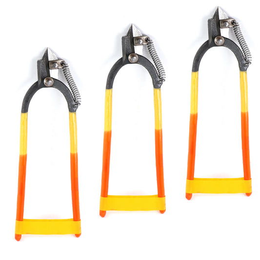 Jeweltech (3Pcs) 6.5-Inch Kadi Cutting Katiya – Round Arm Jump Ring Cutter for Gold, Silver, Brass & Copper Wire | 1-Inch Blade | Wire Cutting Pliers for Jewelry Making