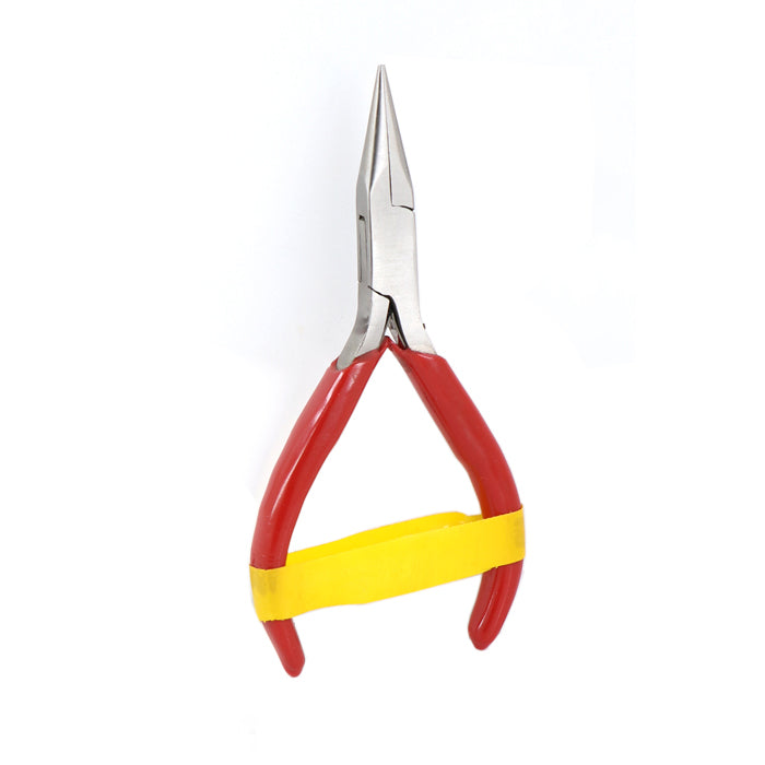 Jeweltech Steel Nose Plier with Red Grip – Precision Tip Pliers