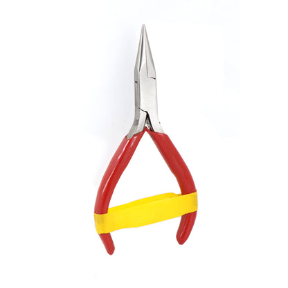 Jeweltech Steel Nose Plier with Red Grip – Precision Tip Pliers