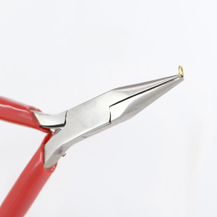 Steel Nose Plier with Red Grip
