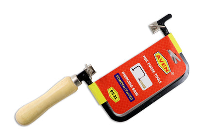 AVEN powder-coated piercing saw frame for jewelry cutting, ideal for gold, silver, and detailed ari work