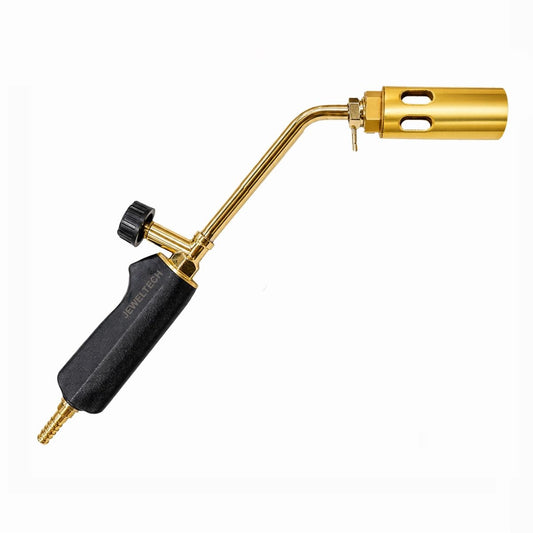JEWELTECH LPG Torch Gun 30 cm Long Nozzle with 5no. Burner Brass Burner Heating Torch for Soldering, Jewellery Work, Metal Repair, Pipe Heating & DIY Applications