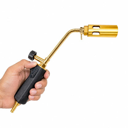 JEWELTECH LPG Torch Gun 30 cm Long Nozzle with 5no. Burner Brass Burner Heating Torch for Soldering, Jewellery Work, Metal Repair, Pipe Heating & DIY Applications