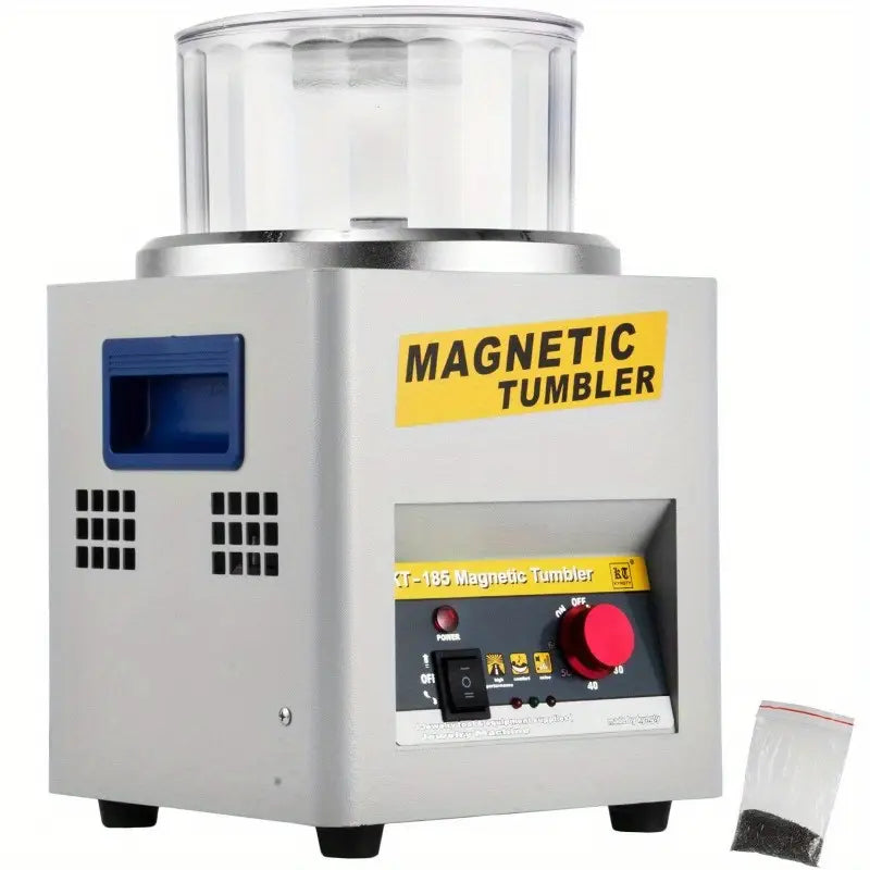 Jewelry polishing tumbler with applications for rings, chains, and ornaments polish