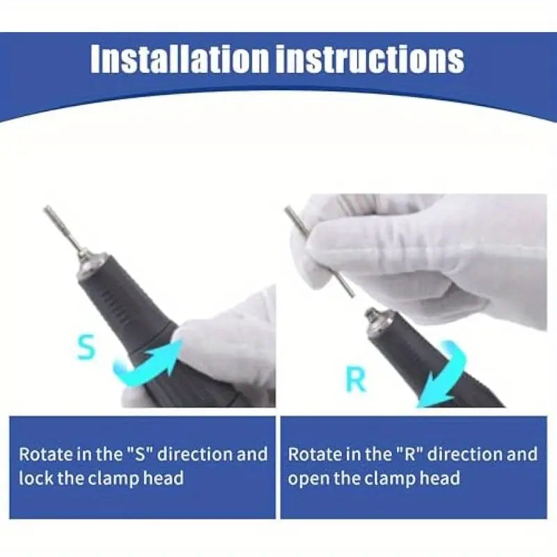 Micromotor clamp head installation instructions for Jeweltech H37L1 handpiece
