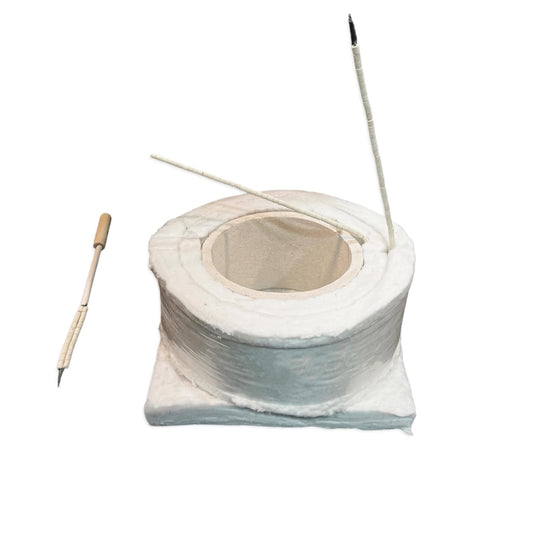 Surya 1Kg furnace muffle heating coil with cotton insulation and 2 sensor wires, suitable for gold and silver melting at 1200°C

