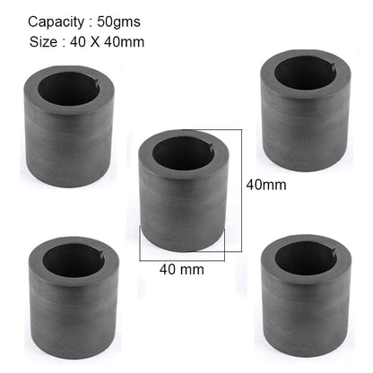 High-density graphite crucible set by Surya for refining and casting

