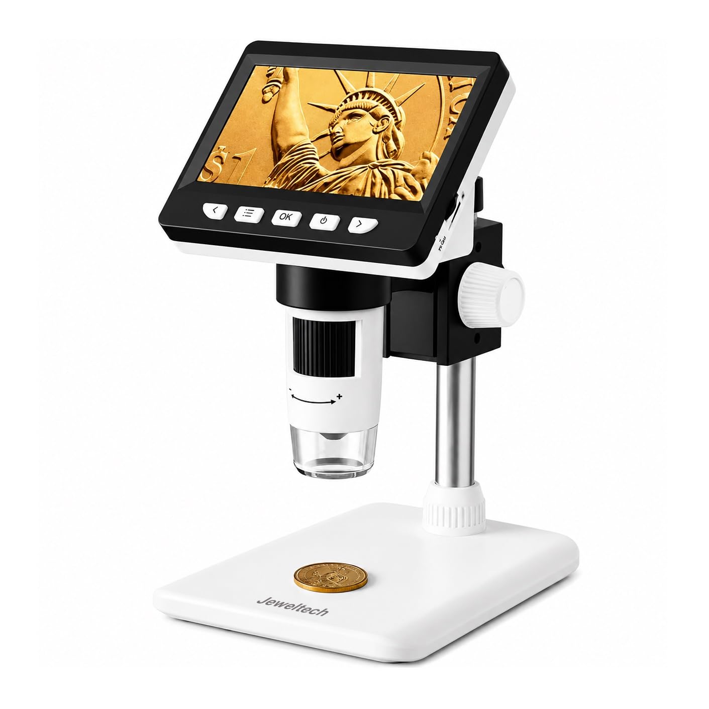 Jeweltech Digital Microscope 8LED 1080P 1000X Real Shot Rendering, Computer Microscope, Electron Biological Microscope