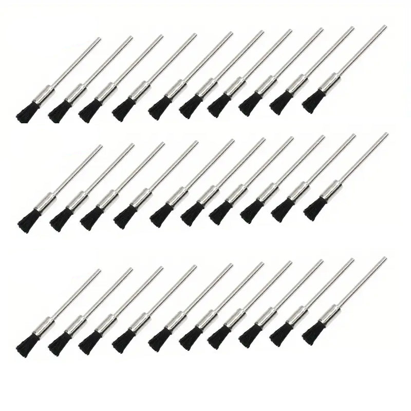 pen shape nylon bristle brush set for rotary tools used in jewelry polishing