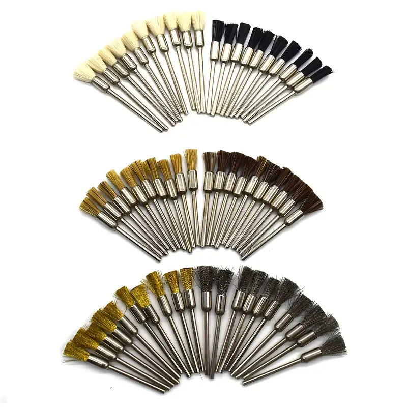 polishing brushes for detailed jewelry work