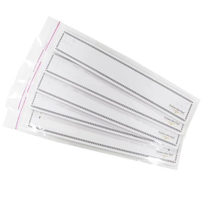 JEWELTECH Payal Anklet Packing Pouch Set – 100 Sets | 1.5" x 11.5" Clear Self-Seal Pouches + 100 Display Cards + 400 Clips | Professional Jewelry Packaging Kit for Anklets & Bracelets