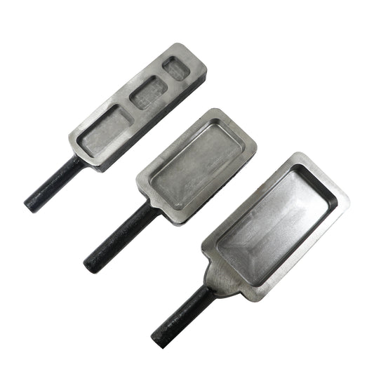 JEWELTECH Gold Silver Melting Reja 50,100,200,500 and 1Kg Capacity Ingot Mould