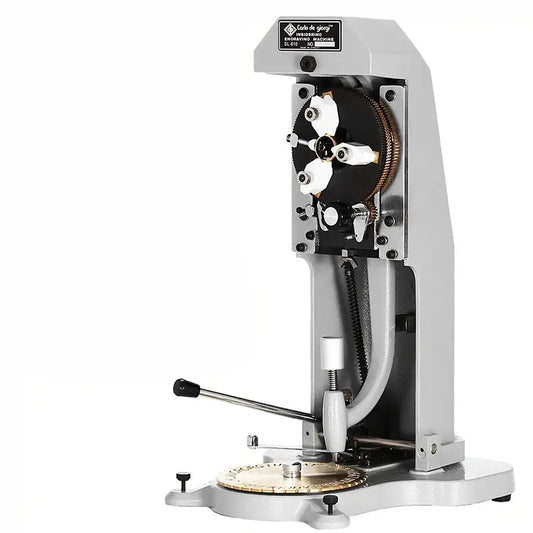 Ring and Bangle Engraving Machine – Double-Sided Scale Inner Ring Engraver 1.5–2.0mm with Letter & Number Templates for Jewelry Making