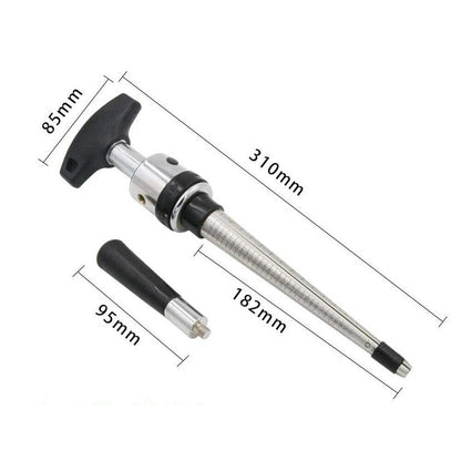 JewelTech branded stainless steel ring resizing tool on white background

