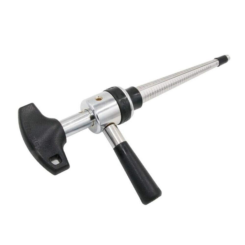 Rotating handle mechanism of JewelTech ring enlarger for controlled expansion