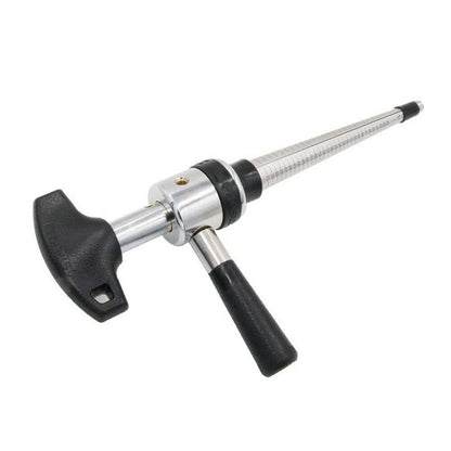 Rotating handle mechanism of JewelTech ring enlarger for controlled expansion