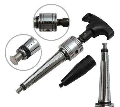 Breakdown of ring stretcher tool parts and threading mechanism

