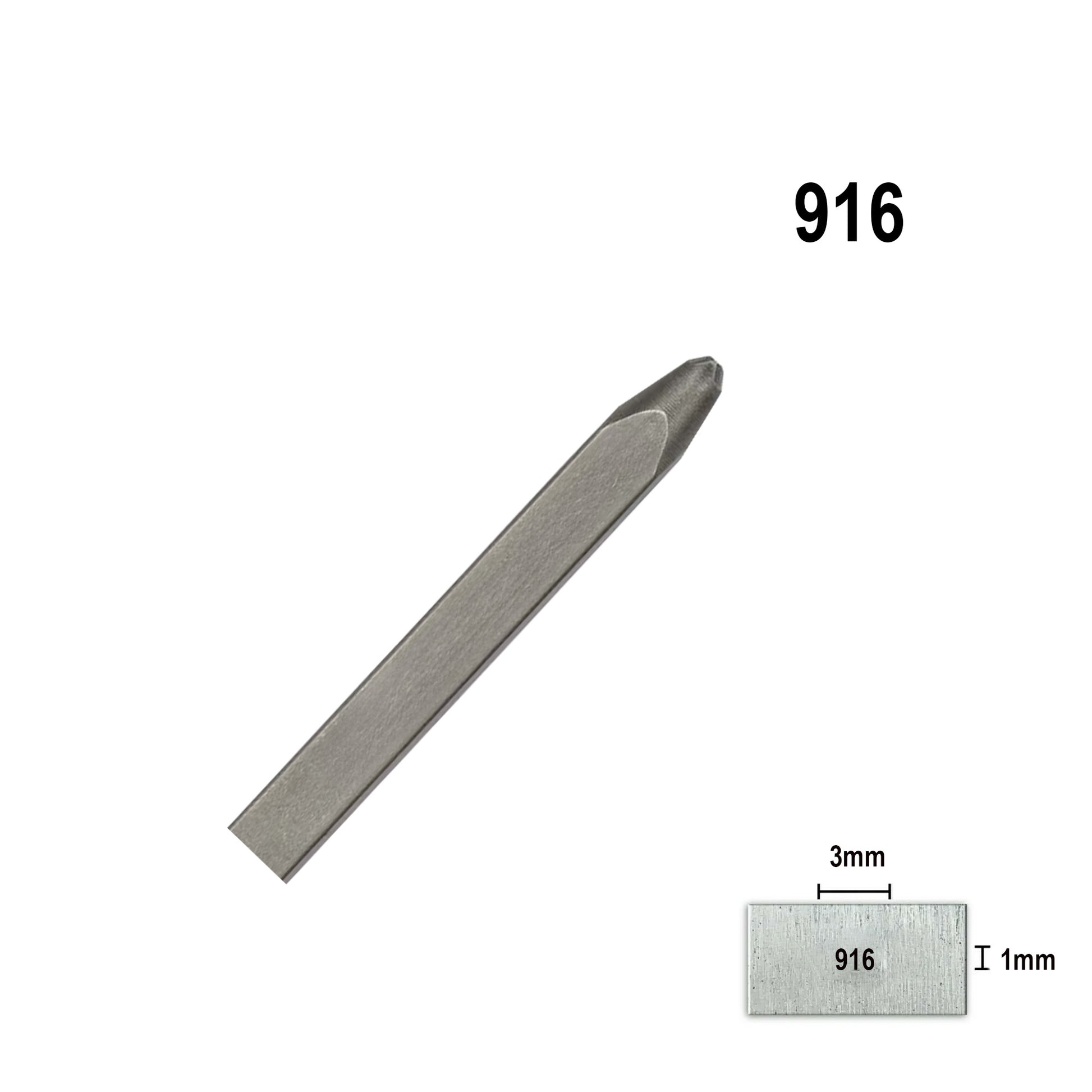 916 Stamp for gold and silver jewellery