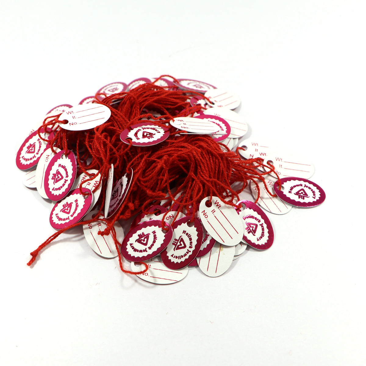 916 Hallmark Jewelry Tags | Printed Gold Tags with Strings ...